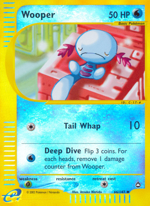 E-Series Aquapolis Wooper #66/147 reverse holo