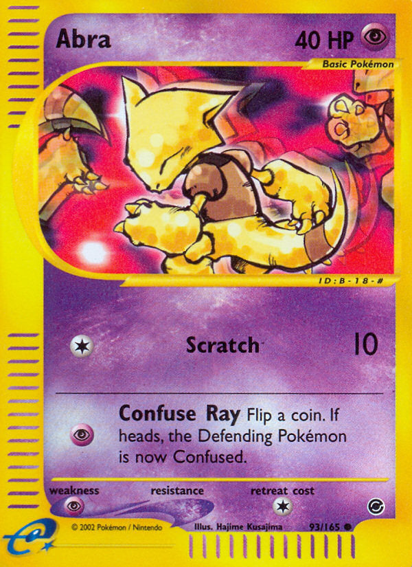 E-Series Expedition Abra #93/165 reverse holo