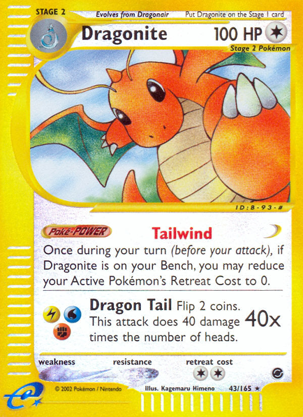 E-Series Expedition Dragonite #43/165 reverse holo