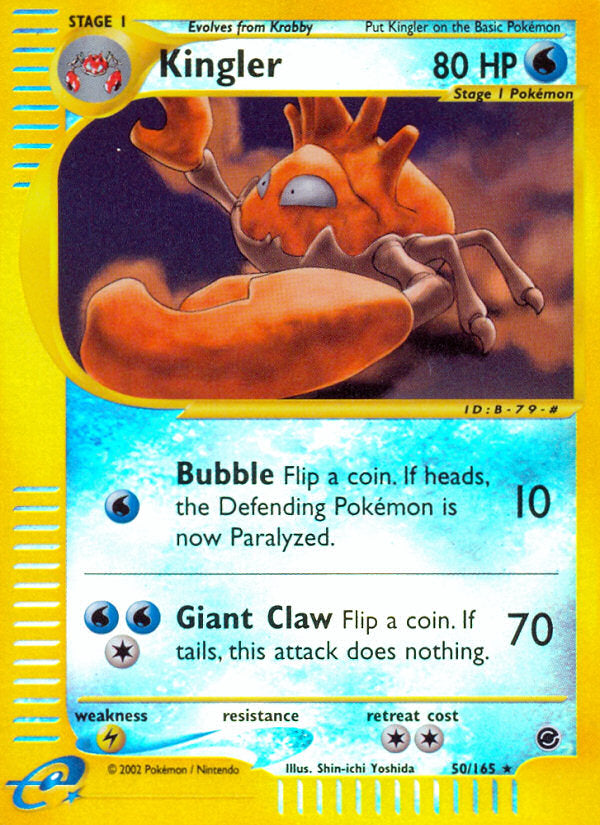 E-Series Expedition Kingler #50/165 reverse holo