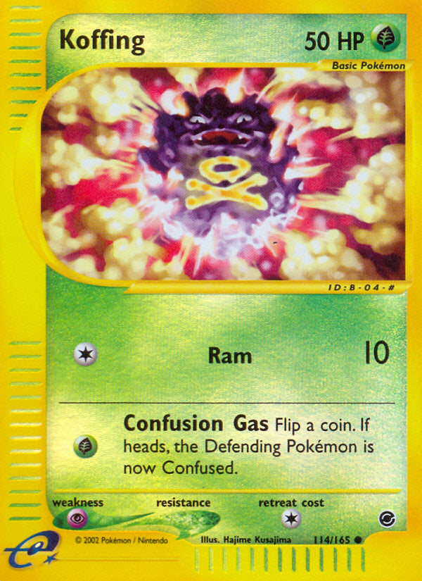 E-Series Expedition Koffing #114/165 reverse holo