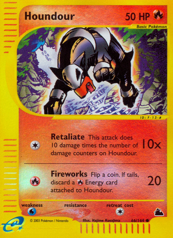 E-Series Skyridge Houndour #66/144 reverse holo