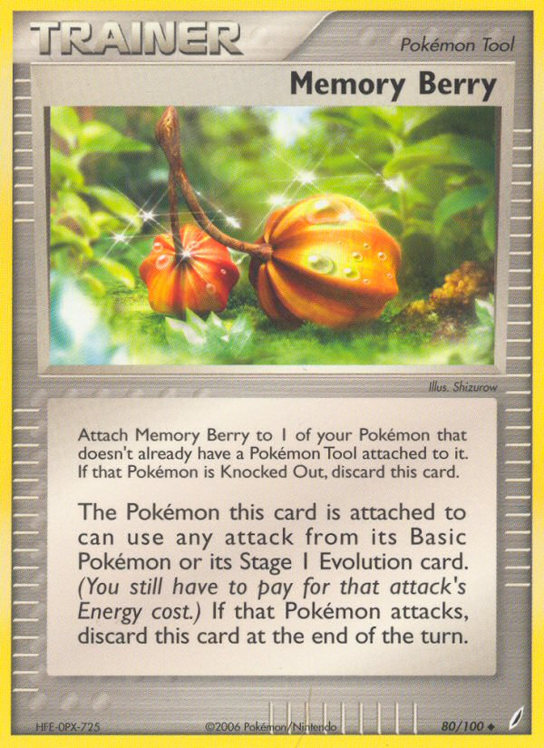 EX Crystal Guardians Memory Berry #80/100