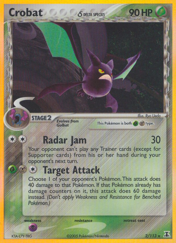 EX Delta Species Holo Crobat #2/113