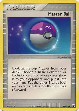EX Delta Species Master Ball #99/113 reverse holo