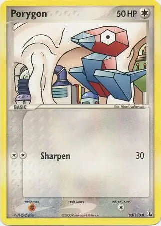EX Delta Species Porygon #80/113 reverse holo