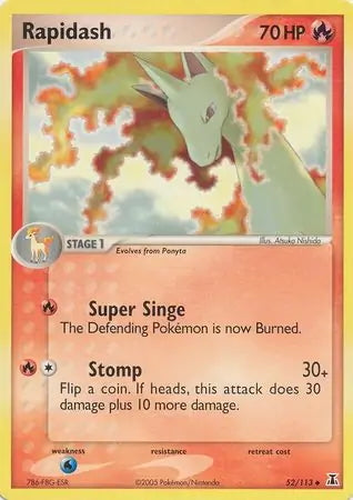 EX Delta Species Rapidash #52/113 reverse holo