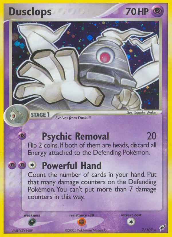 EX Deoxys Holo Dusclops #7/107