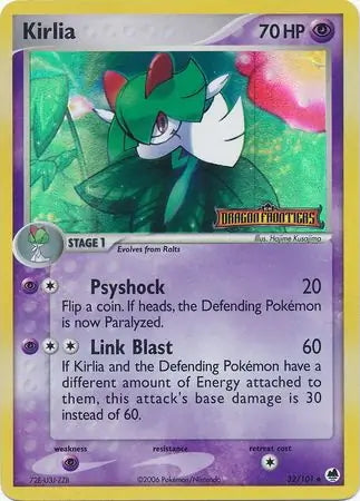 EX Dragon Frontiers Kirlia #32/101 reverse holo