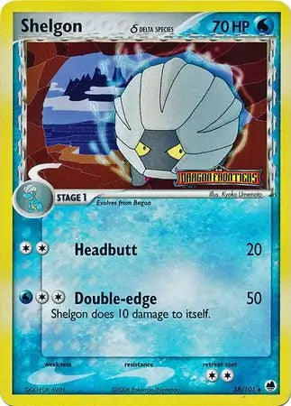 EX Dragon Frontiers Shelgon #38/101 reverse holo