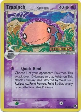 EX Dragon Frontiers Trapinch #69/101 reverse holo