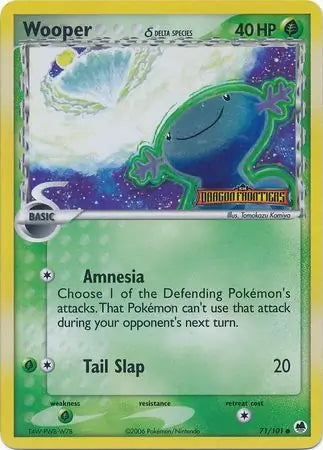 EX Dragon Frontiers Wooper #71/101 reverse holo