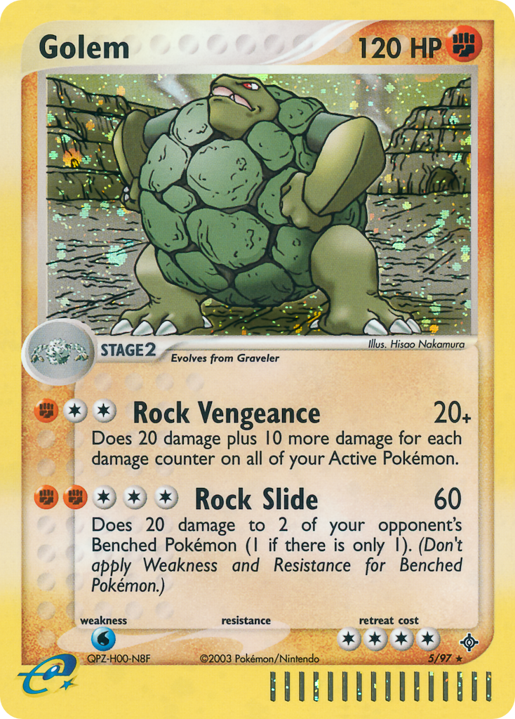EX Dragon Holo Golem #5/97