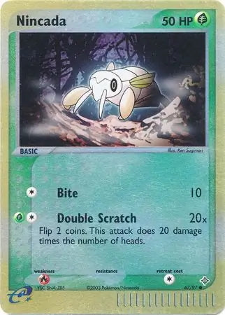 EX Dragon Nincada #67/97 reverse holo