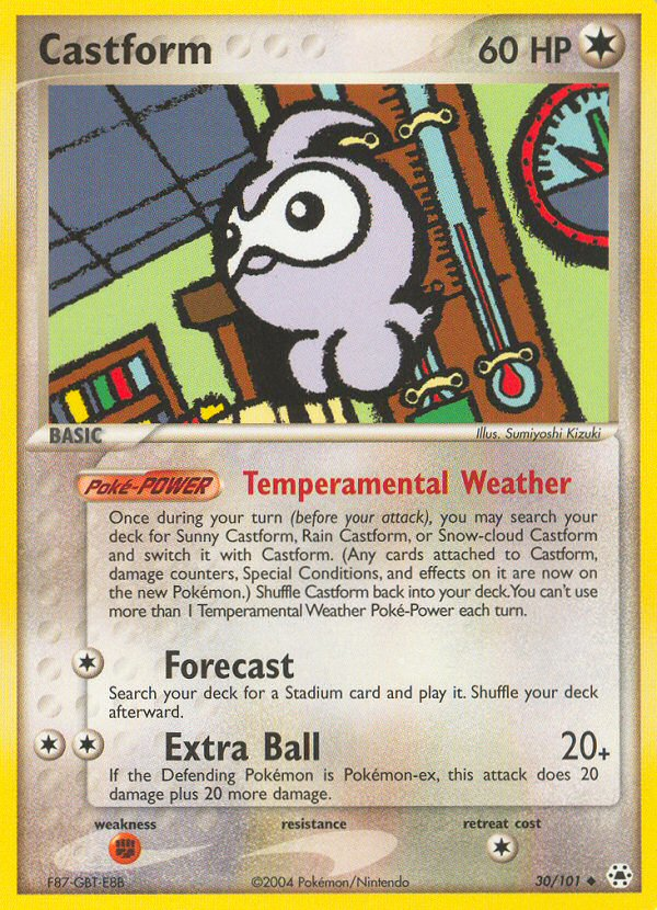 EX Hidden Legends Castform #30/101