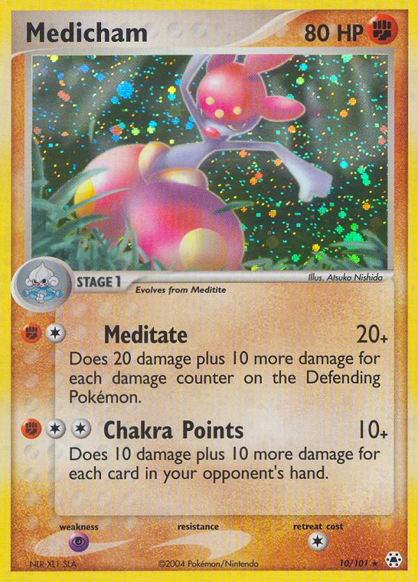 EX Hidden Legends Holo Medicham #10/101