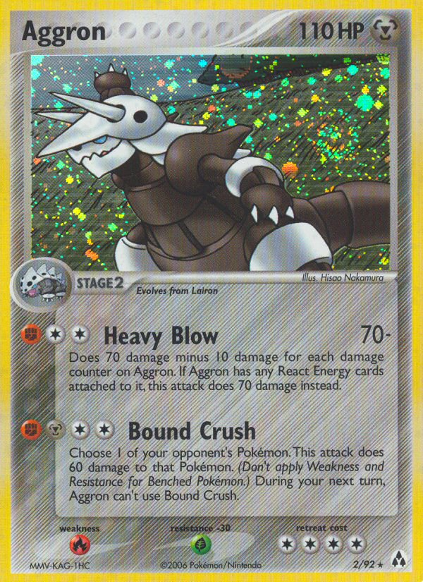 EX Legend Maker Holo Aggron #2/92