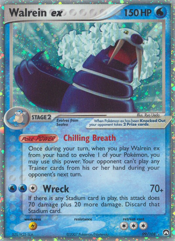 EX Power Keepers Holo Walrein ex #99/108