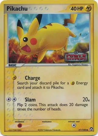 EX Power Keepers Pikachu #57/108 reverse holo