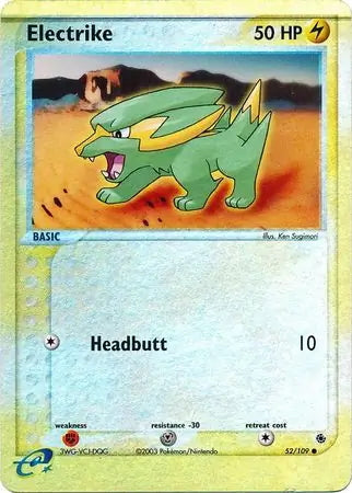 EX Ruby&Sapphire Electrike #52/109 reverse holo