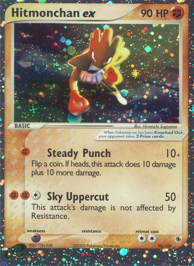 EX Ruby&Sapphire Holo Hitmonchan EX #98/109
