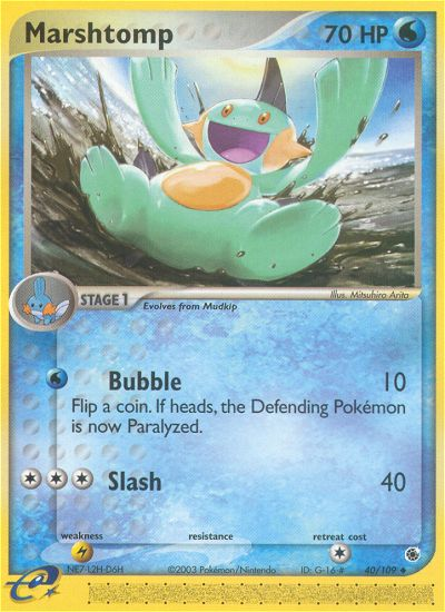 EX Ruby&Sapphire Marshtomp #40/109