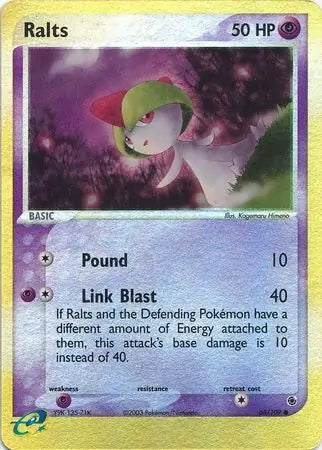 EX Ruby&Sapphire Ralts #68/109 reverse holo