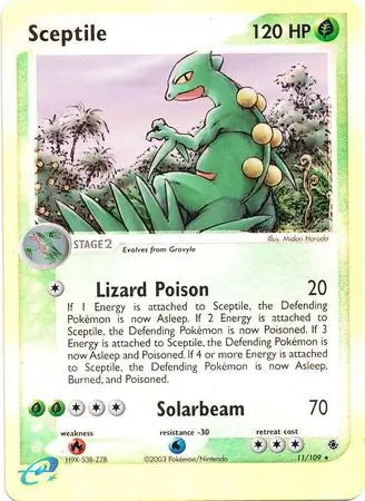 EX Ruby&Sapphire Sceptile #11/109 reverse holo