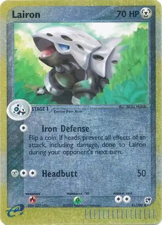 EX Sandstorm Lairon #41/100 reverse holo