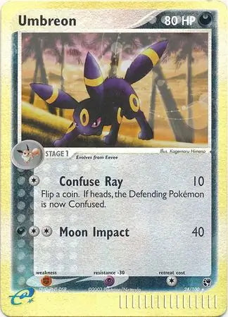 EX Sandstorm Umbreon #24/100 reverse holo