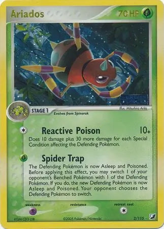EX Unseen Forces Ariados #2/115 reverse holo