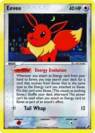 EX Unseen Forces Eevee #55/115 reverse holo