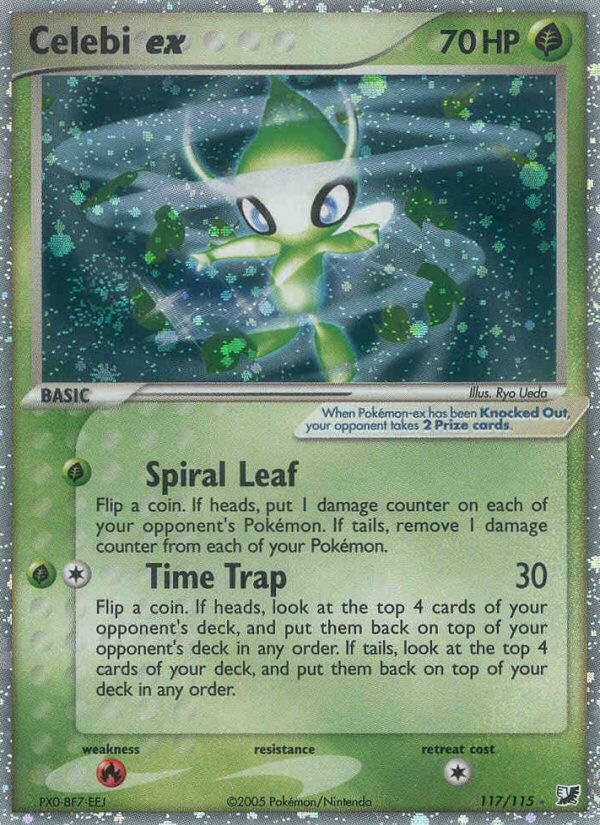EX Unseen Forces Holo Celebi ex #117/115