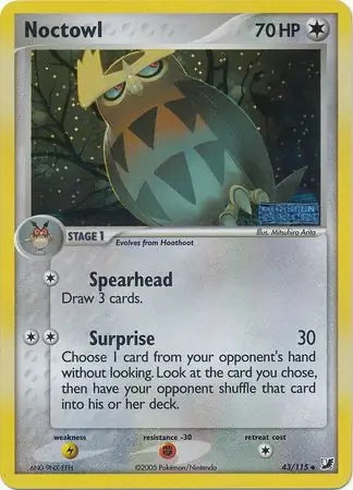 EX Unseen Forces Noctowl #43/115 reverse holo