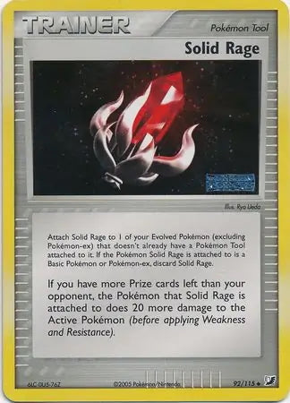 EX Unseen Forces Solid Rage #92/115 reverse holo