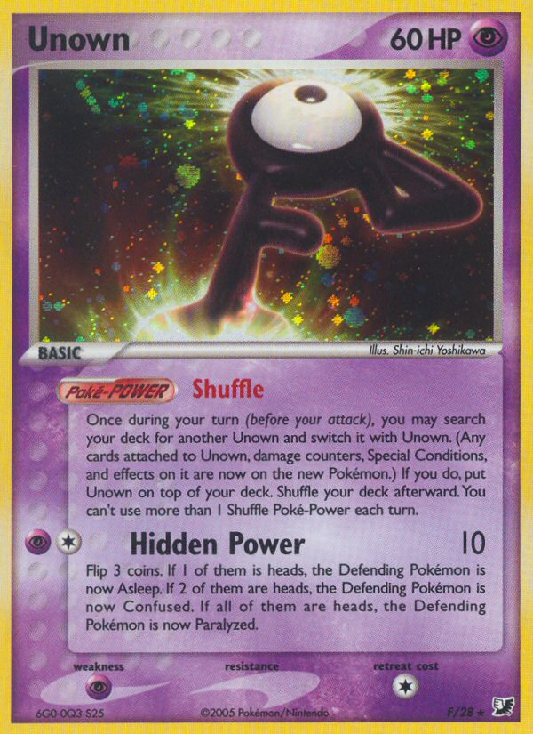 EX Unseen Forces Unown F/28