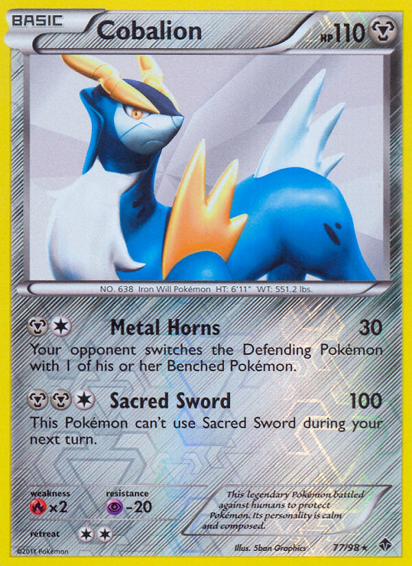 Emerging Powers Cobalion #77/98 reverse holo