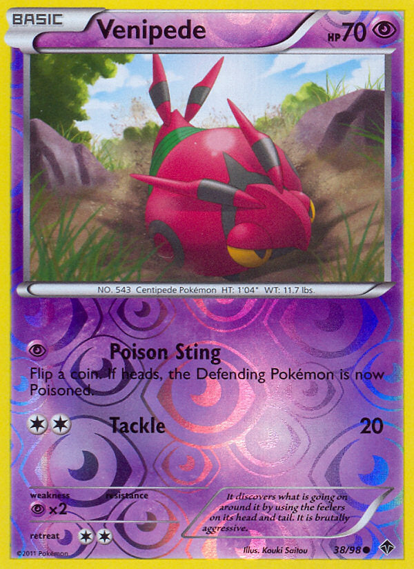 Emerging Powers Venipede #38/98 reverse holo