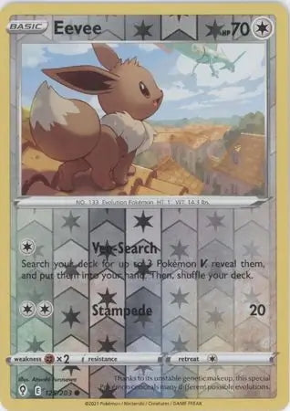 Evolving Skies Eevee #125/203 reverse holo