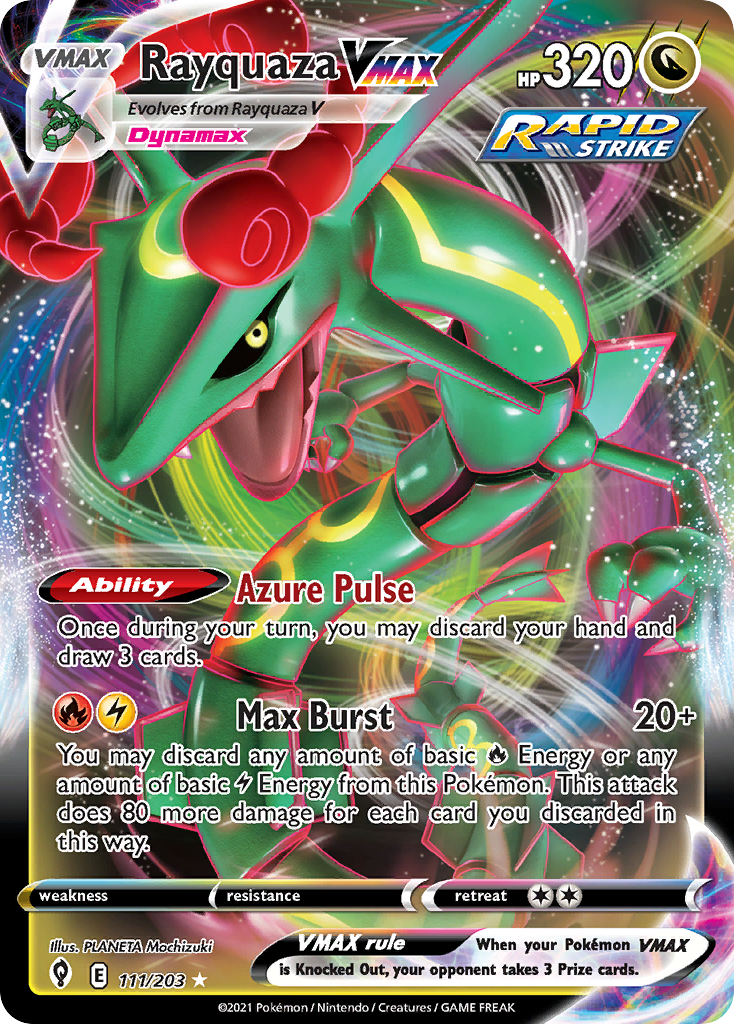 Evolving Skies Rayquaza VMAX #111/203