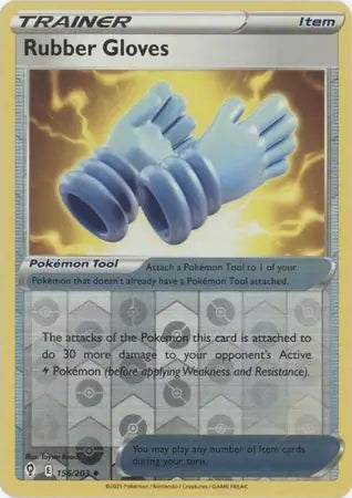 Evolving Skies Rubber Gloves #156/203 reverse holo