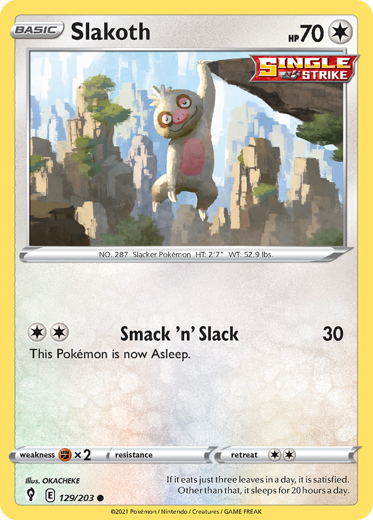 Evolving Skies Slakoth #129/203