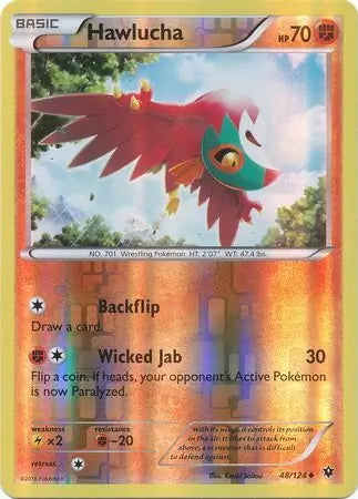 Fates Collide Hawlucha #48/124 reverse holo