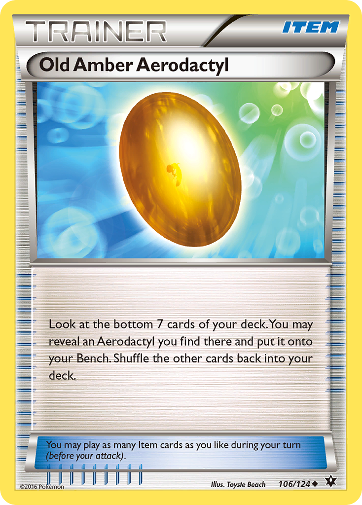 Fates Collide Old Amber Aerodactyl #106/124