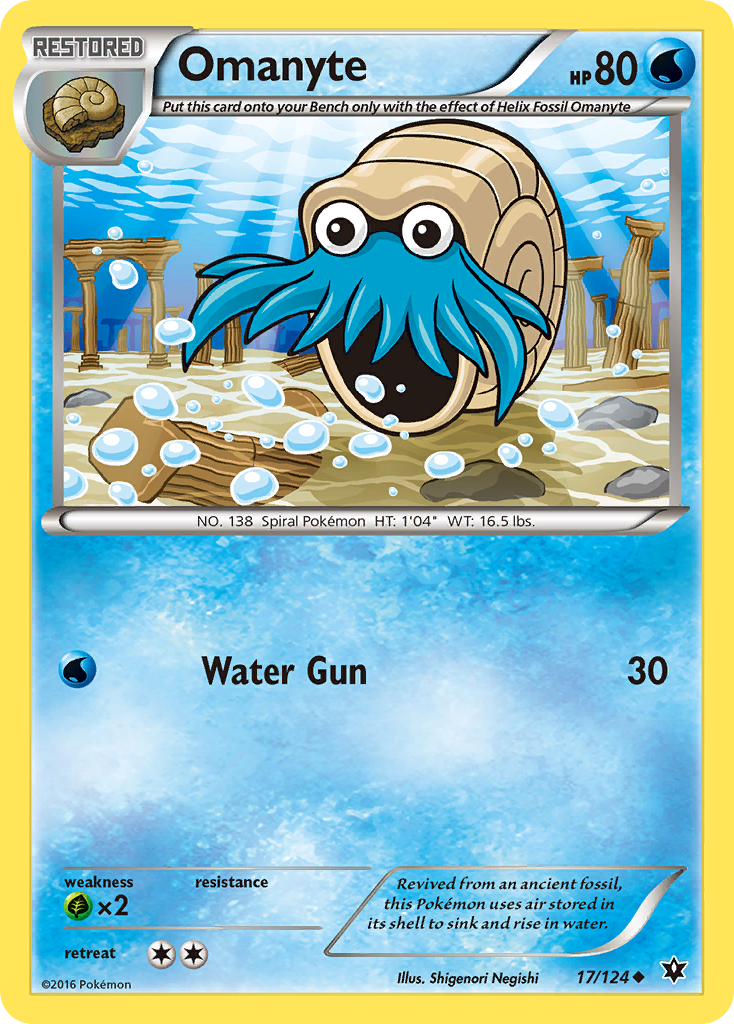 Fates Collide Omanyte #17/124