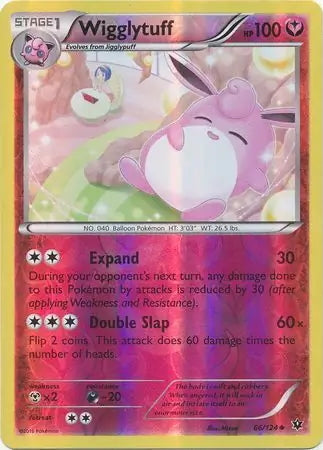 Fates Collide Wigglytuff #66/124 reverse holo