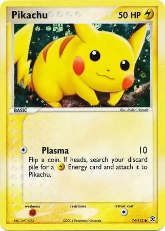 FireRed & LeafGreen Pikachu #74/112 reverse holo