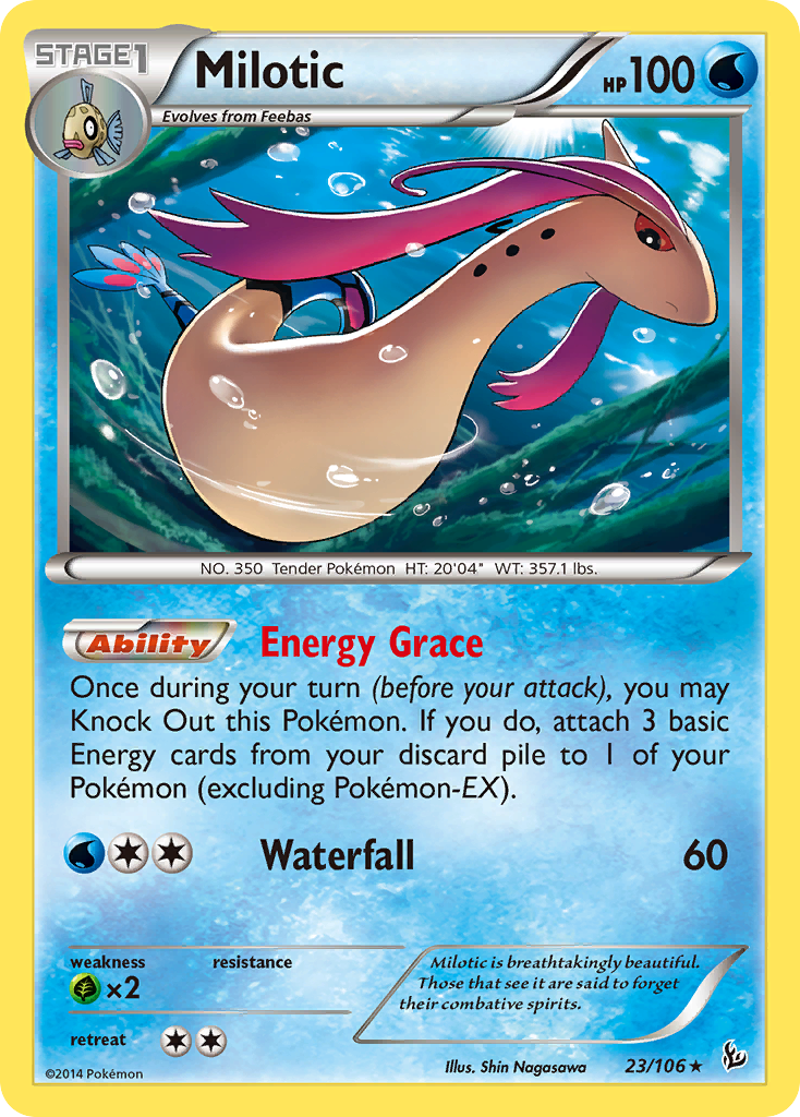 Flashfire Milotic #23/106 Theme Deck Non-Holo