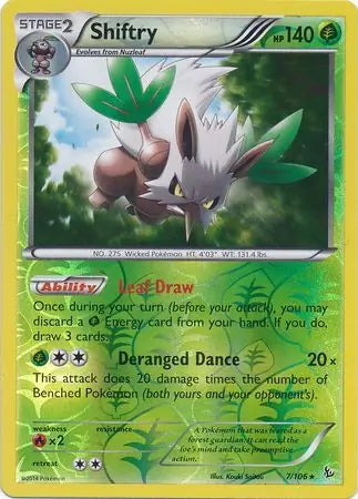 Flashfire Shiftry #7/106 reverse holo