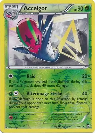 Furious Fists Accelgor #9/111 reverse holo